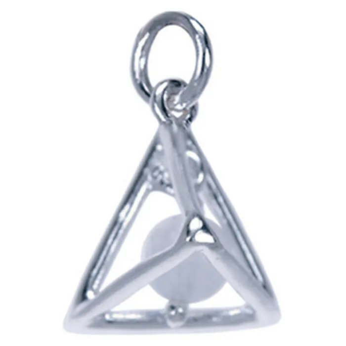Zilver hanger maansteen piramide