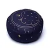Meditatiekussen maan donkerblauw biokatoen