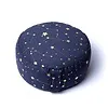 Meditatiekussen sterrenhemel donkerblauw biokatoen