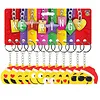 Sleutelhanger Kerst smileys 12 stuks