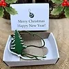 Wensdoosje Merry Christmas - Dennenboom Hout