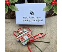 Wensdoosje Fijne Feestdagen - Huisje