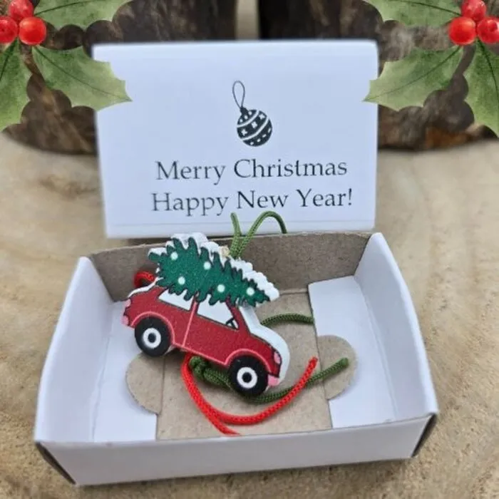 Wensdoosje Merry Christmas - Auto