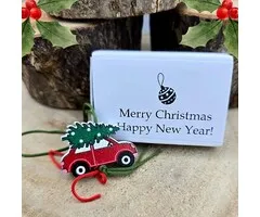 Wensdoosje Merry Christmas - Auto