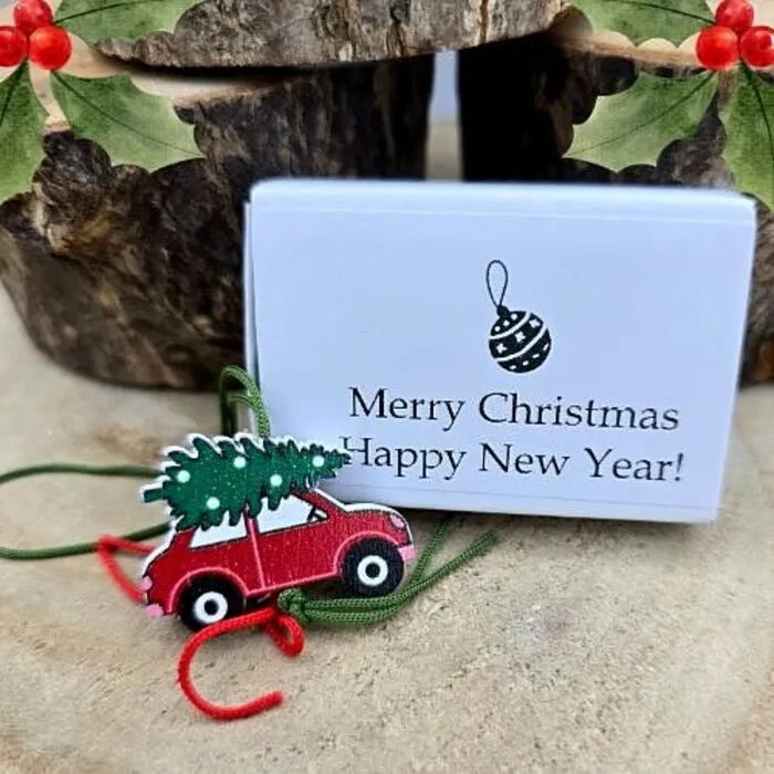 Wensdoosje Merry Christmas - Auto