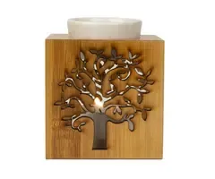 Olieverdamper met houten frame levensboom