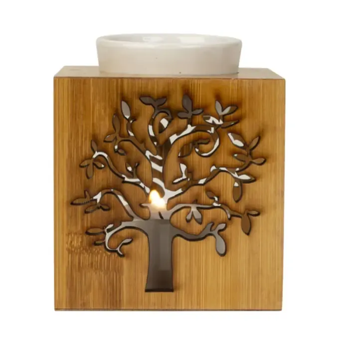 Olieverdamper met houten frame levensboom