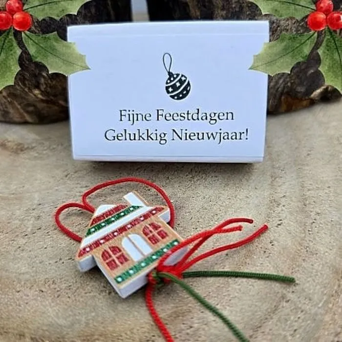 Wensdoosje Merry Christmas - Huisje