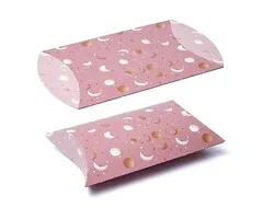 Gondeldoosje L roze maan en sterren