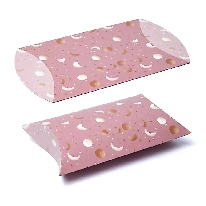 Gondeldoosje L roze maan en sterren