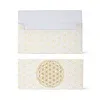 Cadeaukaart envelop wit gouden levensbloem