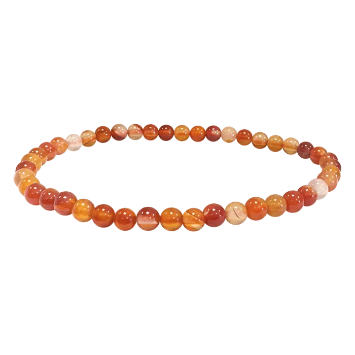 Fijne armband Carneool 4 mm