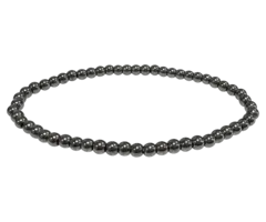 Fijne armband hematiet 4 mm