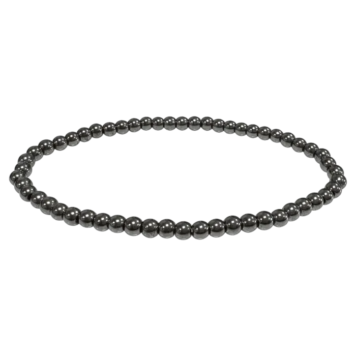 Fijne armband hematiet 4 mm