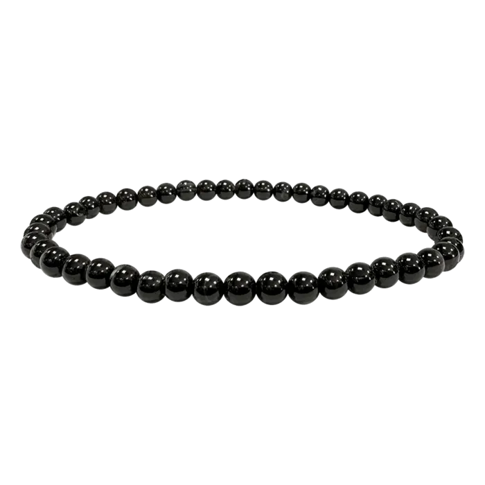 Fijne armband onyx 4 mm