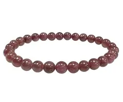 Armband robijn 6  mm A kwaliteit