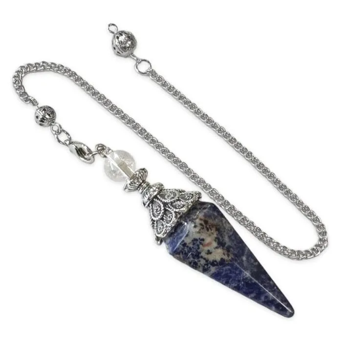 Pendel Sodaliet gefacetteerd