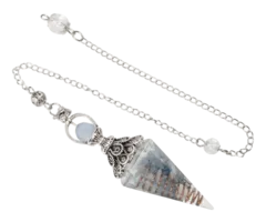Orgonite pendel Aquamarijn