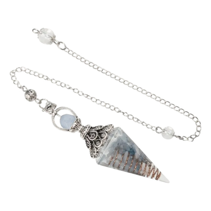 Orgonite pendel Aquamarijn