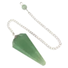 Pendel groene aventurijn gefacetteerd
