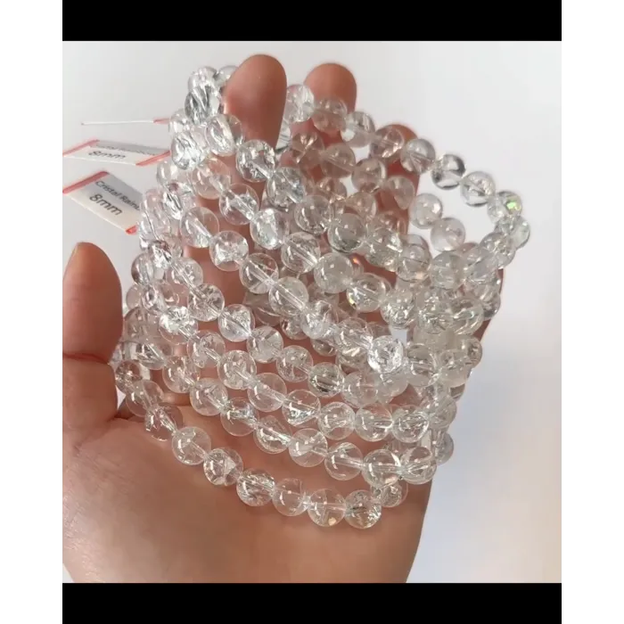 Armband regenboog bergkristal 7,5 mm