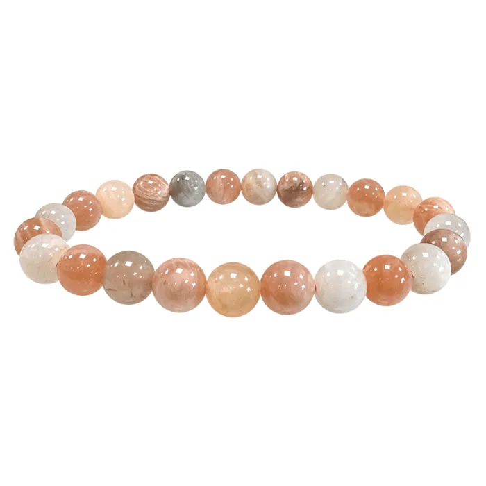 Multicolor Maansteen Armband 8 mm