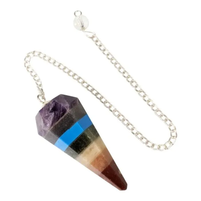 Pendel met chakra kleuren