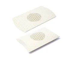 Gondeldoosje M wit gouden Bloem des Levens