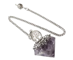 Orgonite Tree of Life Amethyst pendel