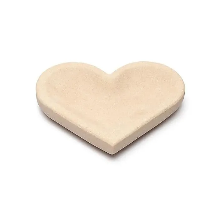 Schaal roze zandsteen hart