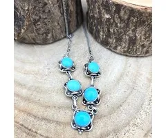 Halsketting met Turkoois Stenen