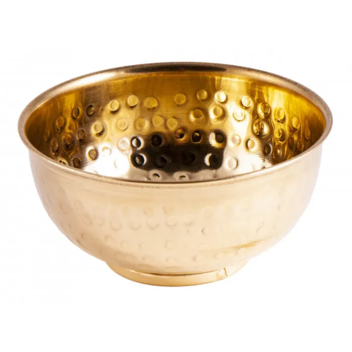 gehamerde messing kom