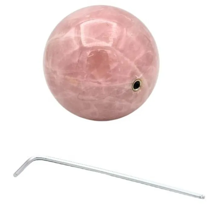 Edel-gedenk-steen Bol 60 mm Rozekwarts