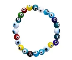 Boze oog armband mix kleur 8 mm