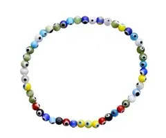 Boze oog armband mix kleur 4 mm