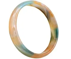 Armband van Natuurlijk Oranje en Groen Agaat