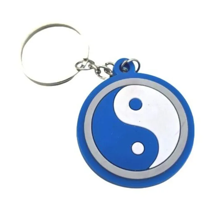 Sleutelhanger Yin Yang Blauw –  ca. 43 mm