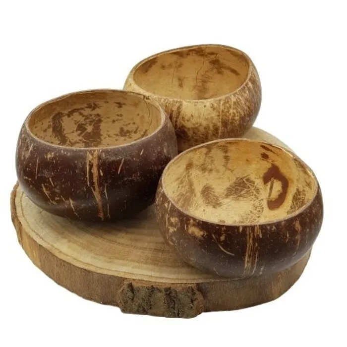 Kokosnoot kommetje 3 stuks