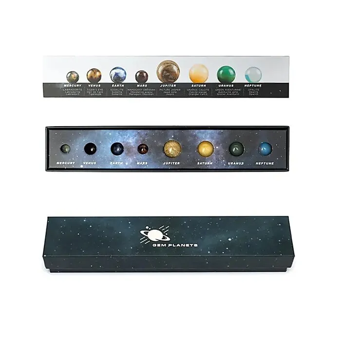 Mineralen geschenkdoos 8 planeten