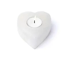 Seleniet hart kaarshouder