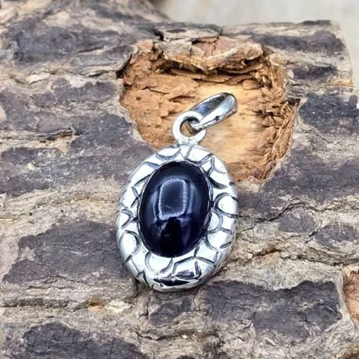 Hanger Sterling Zilver - Amethist - 30 mm x 15 mm