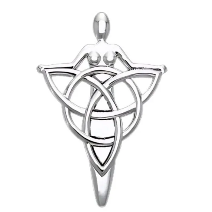 Danu goddess hanger zilver