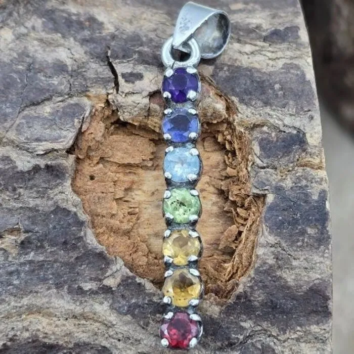 Chakra Hanger van Sterling Zilver 40 mm