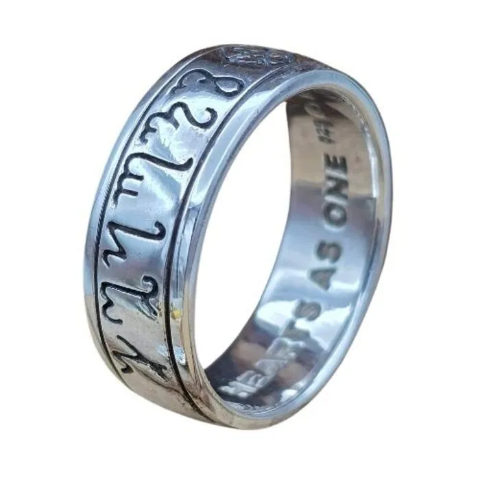 Zilveren Ring - Hearts as One - Maat 9,5