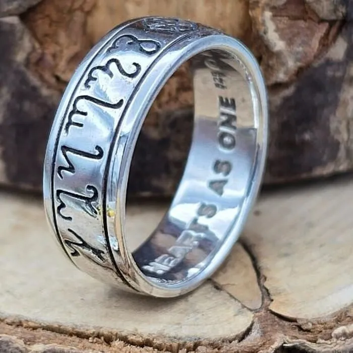 Zilveren Ring - Hearts as One - Maat 9,5