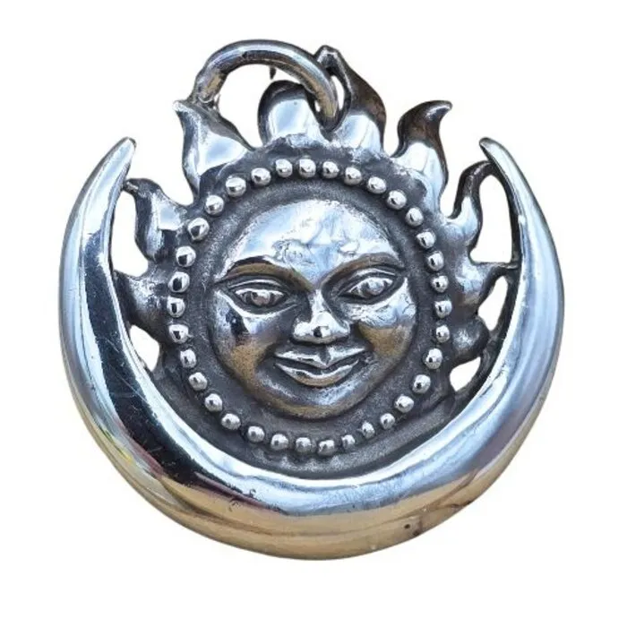 Hanger Zon - Maan - Sterling Zilver - 25 mm