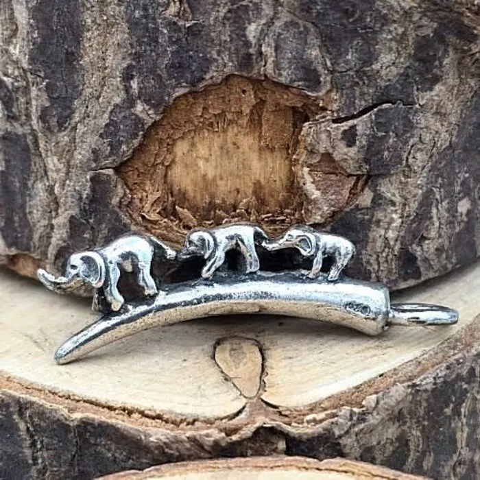 Olifanten Hanger Sterling Zilver 45 mm