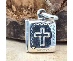 Medaillon bijbel zilver