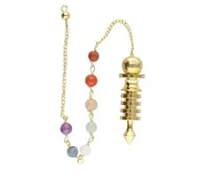 Bronzen Isis Pendel met Chakra's