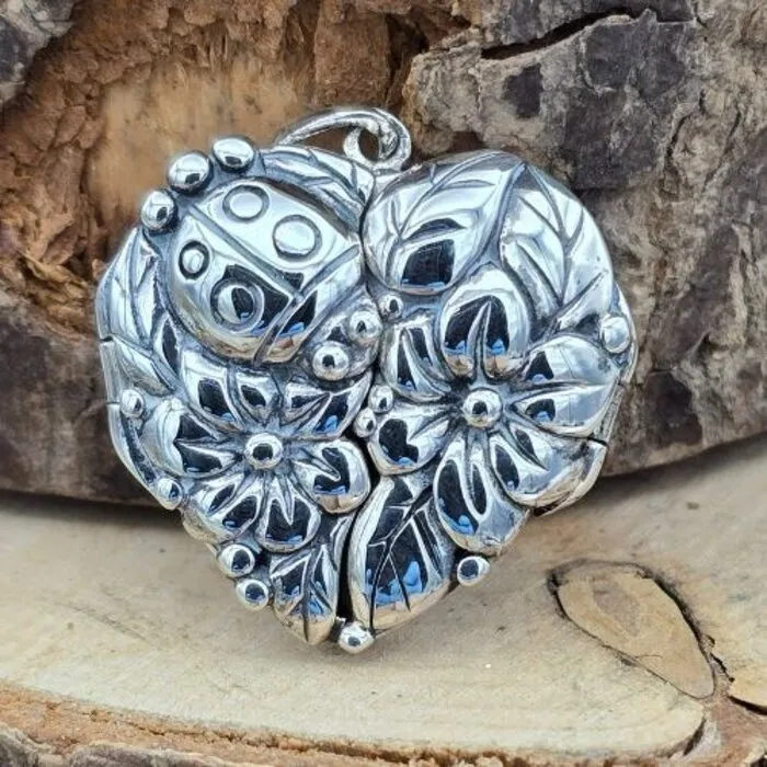 Medaillon Hartvorm Sterling Zilver - 24 mm